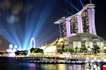 singapore-city-skyline-at-night-Singapore City Skyline At Night