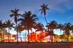 miami-beach-florida-hotels-and-restaurants-at-sunset-Miami Beach Florida Hotels And Restaurants At Sunset