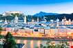 panoramic-view-salzburg-skyline-with-river-salzach-Panoramic View Salzburg Skyline with River Salzach