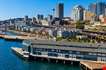 aerial-view-of-seattle-water-front-skyline-Aerial View Of Seattle Water Front Skyline