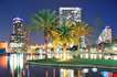 orlando-downtown-skyline-panorama-over-lake-eola-at-night-Orlando Downtown Skyline Panorama Over Lake Eola At Night