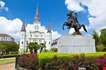 Saint Louis Cathedral And Statue Of Andrew Jackson-Saint Louis Cathedral And Statue Of Andrew Jackson