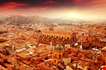 Aerial View Of Bologna At Sunset Italy-Aerial View Of Bologna At Sunset Italy