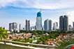 Panoramic Cityscape Of Indonesia Capital City Jakarta At Suny Day-Panoramic Cityscape Of Indonesia Capital City Jakarta At Suny Day