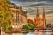 Saint Paul Church And Esca Building In Strasbourg-Saint Paul Church And Esca Building In Strasbourg