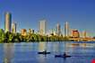 Beautiful Austin Skyline Reflection On Lady Bird Lake-Beautiful Austin Skyline Reflection On Lady Bird Lake