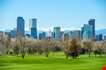 Sunny Denver Skyline Spring In Colorado-Sunny Denver Skyline Spring In Colorado