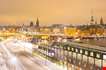 stockholm-skyline-cityscape-at-night-Stockholm Skyline Cityscape At Night