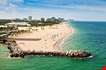 Long Stretch Of Ft Lauderdale Beach In Florida-Long Stretch Of Ft Lauderdale Beach In Florida