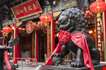 chinese-lion-statue-wong-tai-sin-temple-hong-kong-Chinese Lion Statue Wong Tai Sin Temple Hong Kong