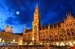 night-scene-oftown-hall-at-marienplatz-Night Scene Oftown Hall at Marienplatz