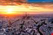 aerial-view-of-paris-at-sunset-Aerial View of Paris at Sunset