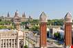 espanya-square-in-barcelona-and-national-palace-Espanya Square In Barcelona And National Palace